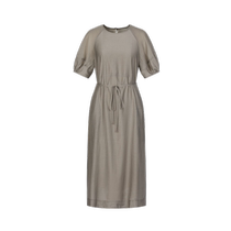 Jiuzi Annako Healing Light Outdoor Belt Pearlescent Texture Waist Drape Dress Women 2024 Summer New Style