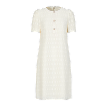 Jiuzi Annako elegant small fragrance style cut flower texture light and loose dress women 2024 summer new style