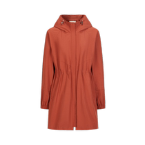 The same model in the shopping mall JZ Jiuzi casual popular drawstring parka windbreaker jacket for women 2024 autumn new JWCQ41204