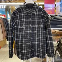 Benni Road 21 new autumn and winter shirt coat plaid jacket men thick tweed shirt 8821304M003