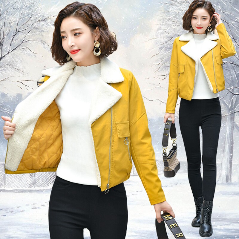 Small subsection fur coat woman short section plus cotton thickened winter new 2021 high waist small sub autumn winter plus suede jacket jacket