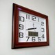 Best selling Polaris wall clock living room rectangular silent quartz clock simple creative modern home calendar clock