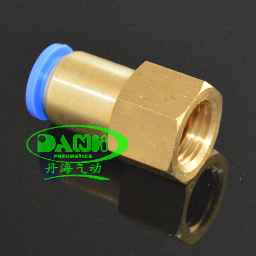 Korea DANHI imported pneumatic component fast plug-in fast joint through terminal joint inner thread QWF