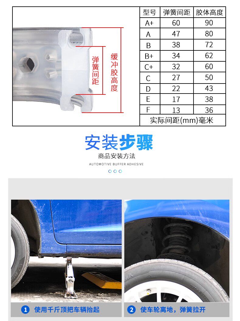 Шок поглощающих резиновый буфер 适用于比亚迪秦宋汉元唐海鸥海豚速锐驱逐舰汽车弹簧减震胶缓冲胶