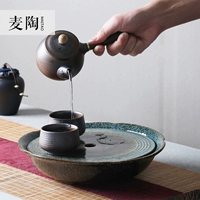 麦陶 Керамическая печь становится дзен -чайной тарелкой Круглый чайный стол чайный жилище
