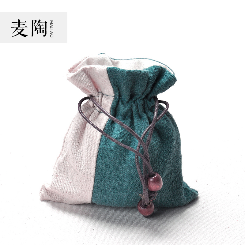 MaiTao tea cups to receive bag cotton cloth bag in Japanese single CPU portable travel bag bag tea bag in the teapot