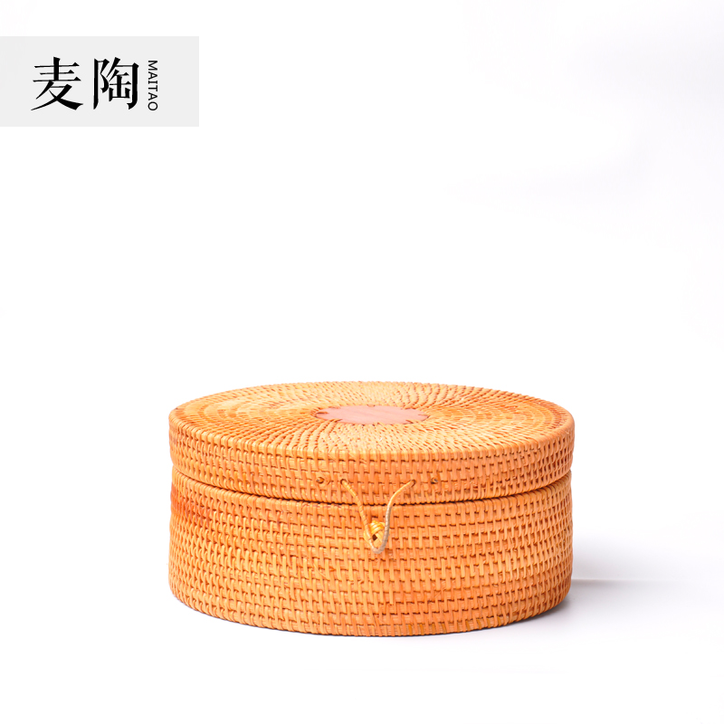 MaiTao manually the cane top service up pu 'er tea storage tank kung fu tea accessories furnishing articles tea boxes