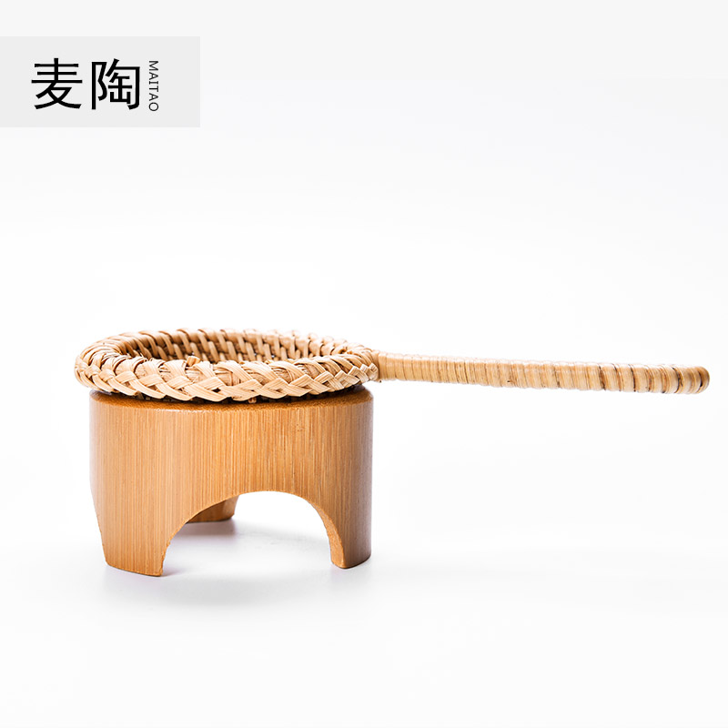 MaiTao bamboo has autumn tea filter hand - woven rattan mesh filter) mesh tea strainer kung fu tea tea accessories