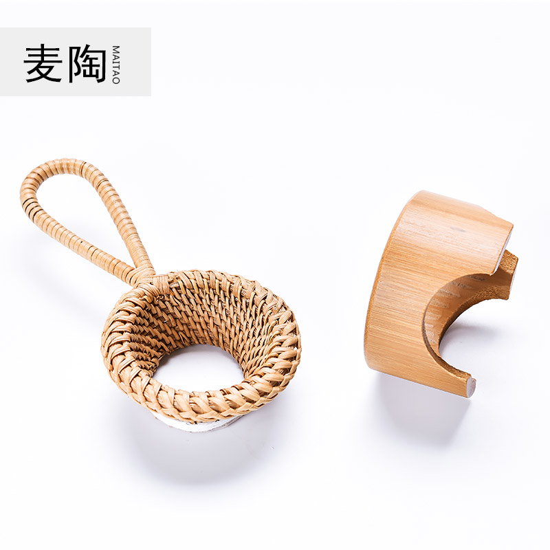 MaiTao bamboo has autumn tea filter hand - woven rattan mesh filter) mesh tea strainer kung fu tea tea accessories