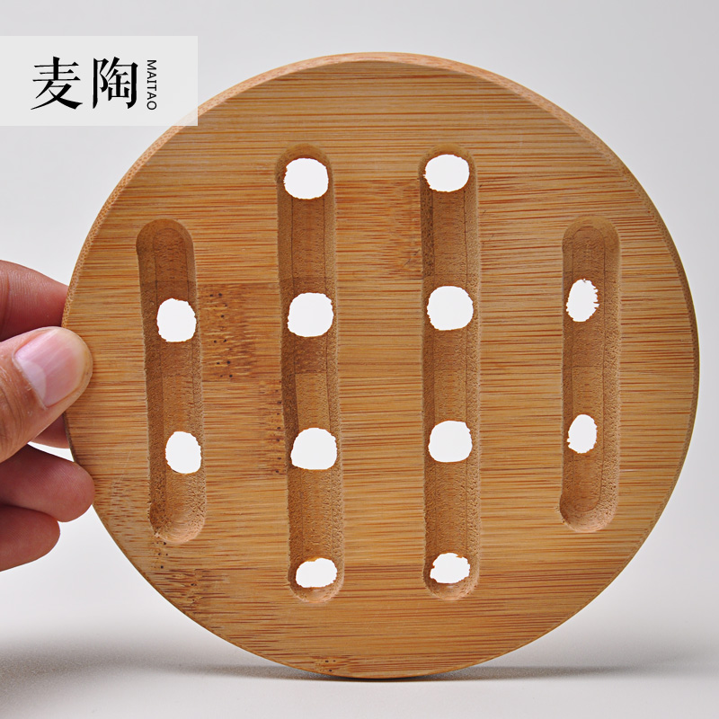 MaiTao ebony wood pot mat pot round hand cup mat pot bearing pot holder frame kung fu tea tea accessories