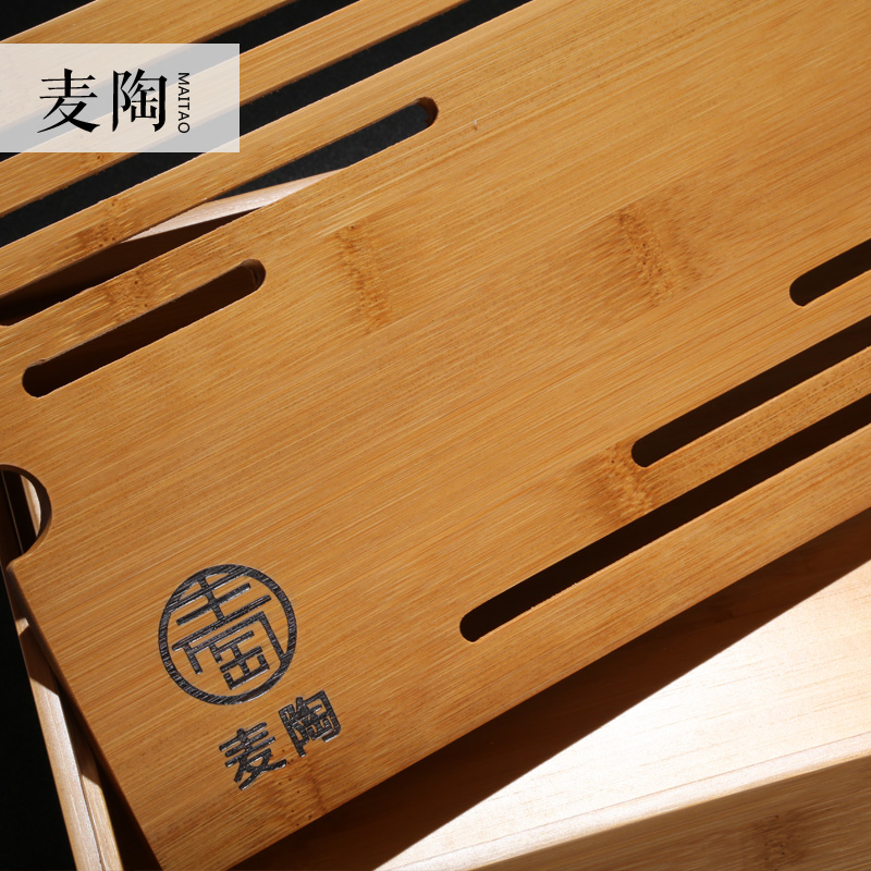 MaiTao set the set up of a complete set of kung fu tea set bamboo tea tray was a pot of four cups of teapot teacup tea set
