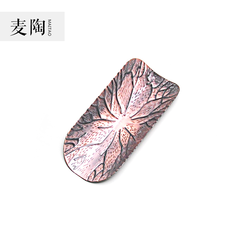 MaiTao tin alloy copper tea is tea spoon set half manual hammer eye grain TSP tea zero shovel tea spoon