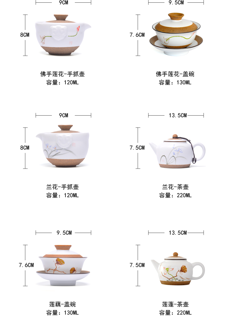 MaiTao hand - made ceramic teapot kung fu tea set single pot of jingdezhen hand - made tea set to filter the teapot