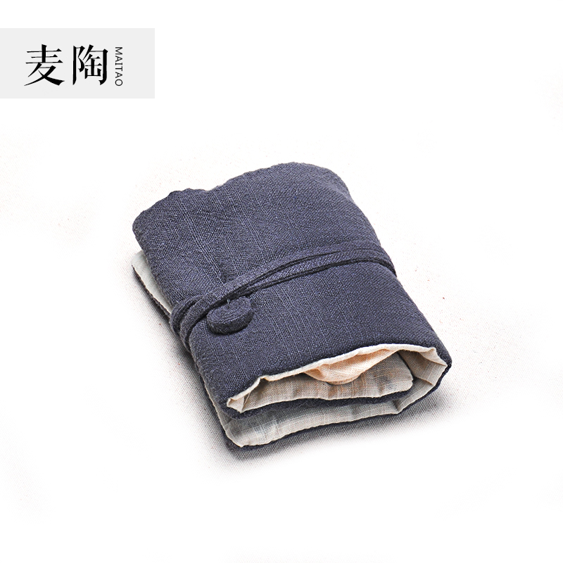 MaiTao portable receive a small bag of cotton and linen kung fu tea bag bag sample tea cup tea cloth art masters cup by hand bag