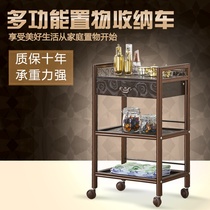 Beauty salon trolley multifunction upscale European-style tool car triple layer with drawer muted pulley medical cart