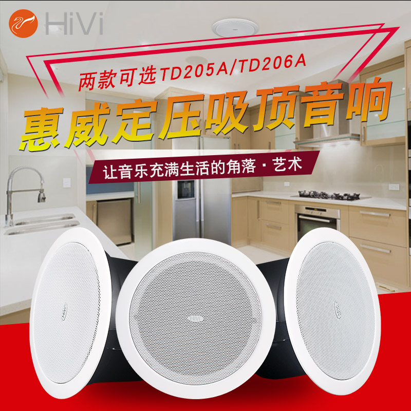 Hivi Whewey TD206A TD205A Waterproof Sound Bathroom Embedded Suction Trumper