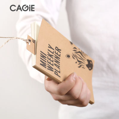 CAGIE/ Cagie Notebook: Simple and timeless time management manual, self-filled date plan book, portable schedule book, plan book, weekly calendar, student stationery notebook, portable diary book