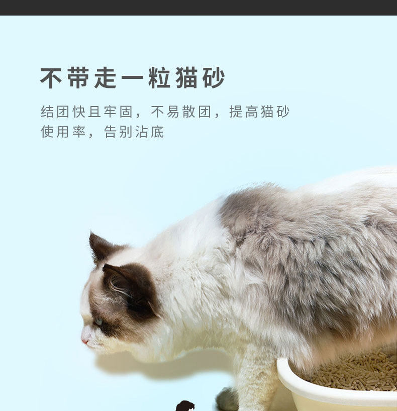 Cat Помет honeycare猫砂除臭无尘结团豆腐砂猫咪用品植物玉米猫沙2.6kg*6