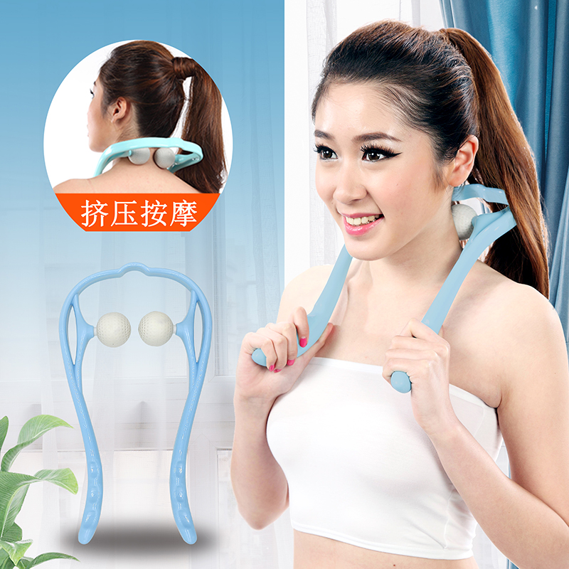 Taiwan Cervical Spine Massager Nip Neck Rolling Shoulder Back Pain Knead Manual Multifunction Wind Pool Caveat Home