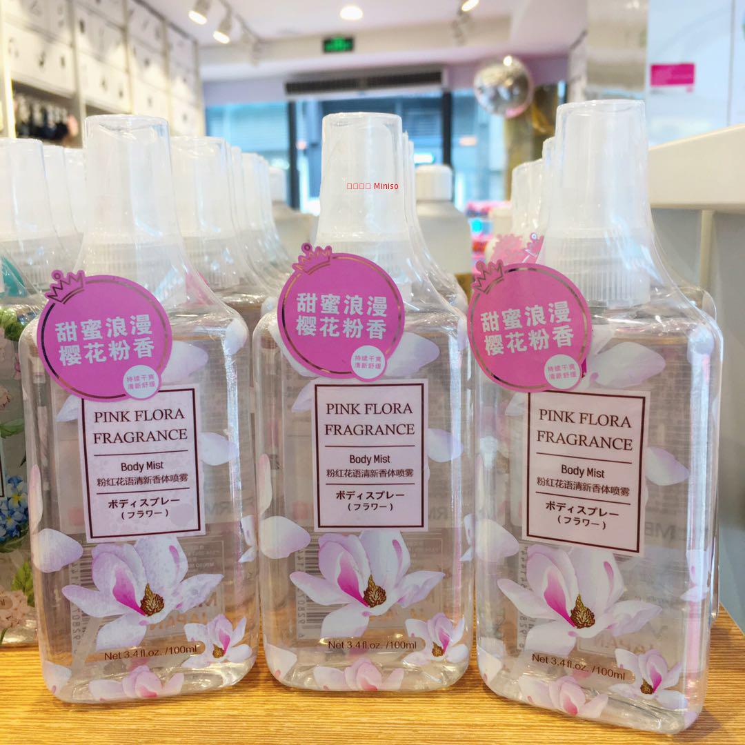 The fine miniso pink fragrance spray fragrance spray fragrance network red cherry blossom female students enduring