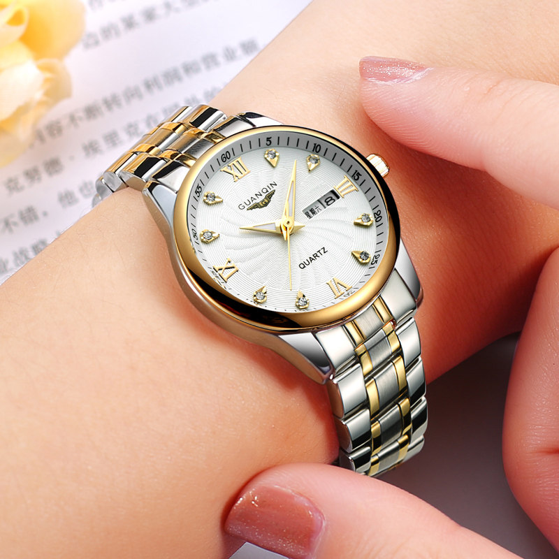 Crown Violin Watches Lady Waterproof Fashion Trends New Minimalist Casual Women Watch Quartz Fine Steel Band Women's Watch Mom