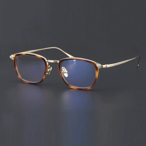 Retro Pure Titanium Eye Frame Myopia Glasses Рамки для мужчин большие очки для лица