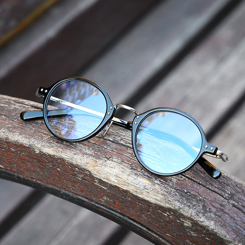 Day Department ultralight round frame glasses Men's retro eyes frame Glasses Frame Women Round Nearsightedness Glasses Small Face small frame 1083