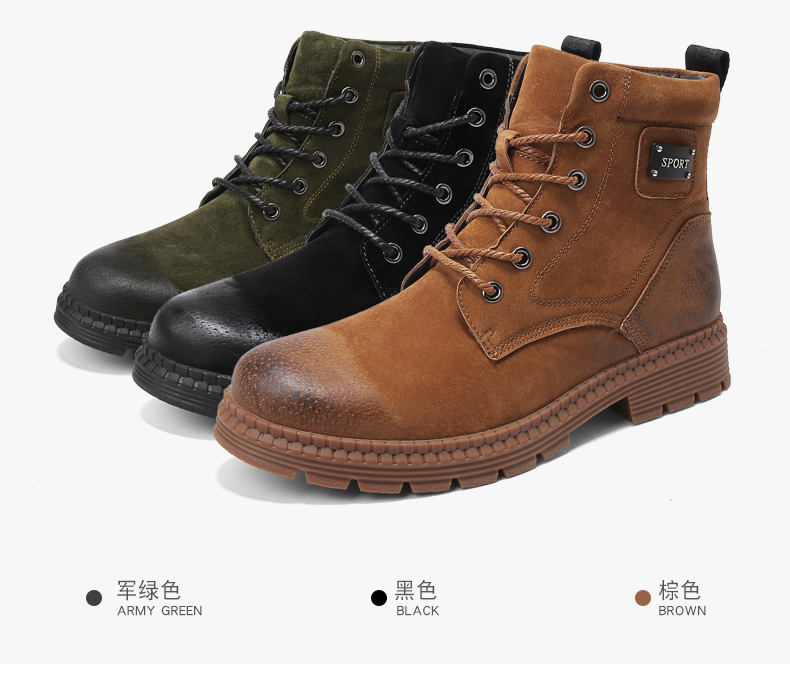 Mùa thu Martin giày nam gió Anh bốt hoang dã theo xu hướng của xu hướng giày nam boot da retro giày xuất khẩu