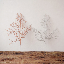 Silver Dry Branch tree decoration Nordic dead branch coral ornaments handicraft diy material shooting props items