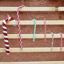 Christmas crutches pendant candy decorations Christmas red and white decorative props Christmas tree exquisite hanging crutch
