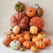 Simulation old pumpkin farmhouse decoration decoration props pastoral Red large pumpkin model ornaments Halloween props