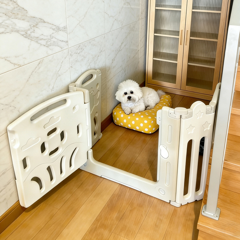 Pet Cat and Dog Isolation Fence for Balcony, Kitchen, Hallway, Living Room, Stairway, Single 0.05kg Three-Sided Children's Play Fence Pet Cat and Dog Isolation Fence for Balcony, Kitchen, Hallway, Living Room, Stairway, Single 0.05kg Three-Sided Children's Play Fence