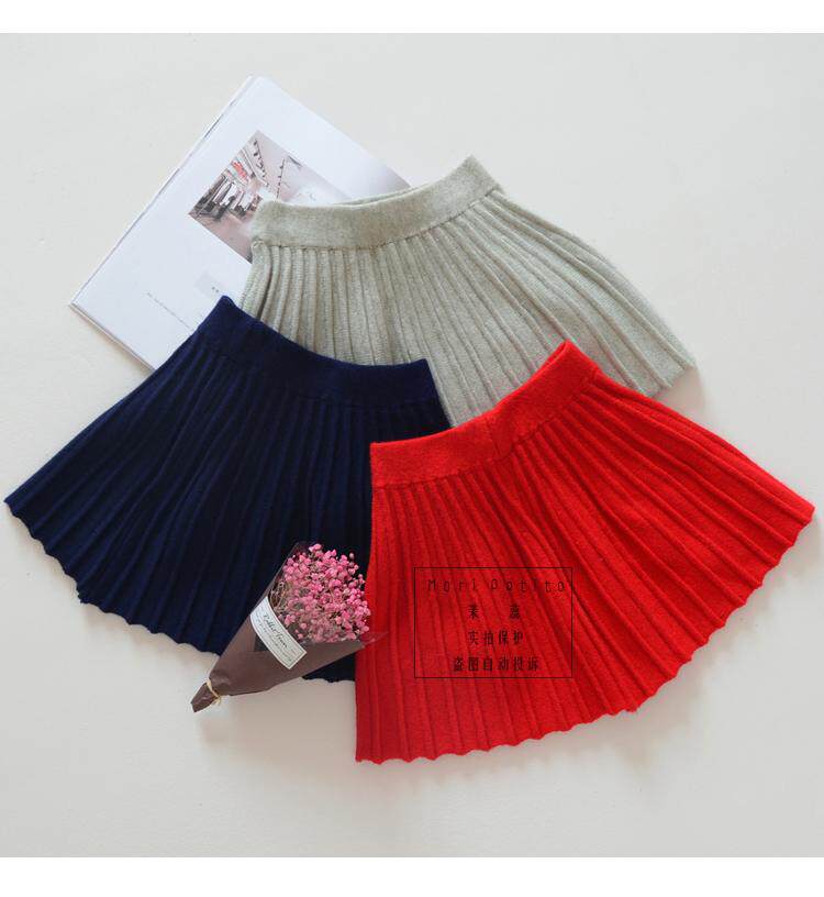 Jupe fillette MORIPETITO en mélange - Ref 2050100 Image 7