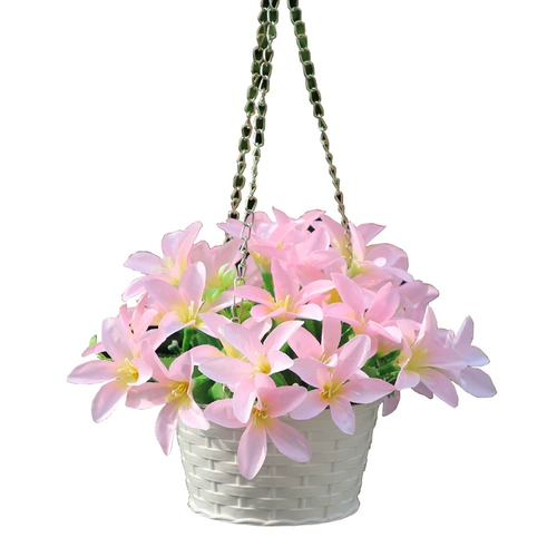 Симуляция цветочная копченая трава стена висящая корзина зеленый растение поддельное цветок декоративный цвет