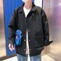 [Full 59] Mùa xuân mới 2019 sinh viên trẻ Hồng Kông áo khoác dụng cụ gió nam áo khoác giản dị Hàn Quốc - Áo khoác đôi áo heyyou