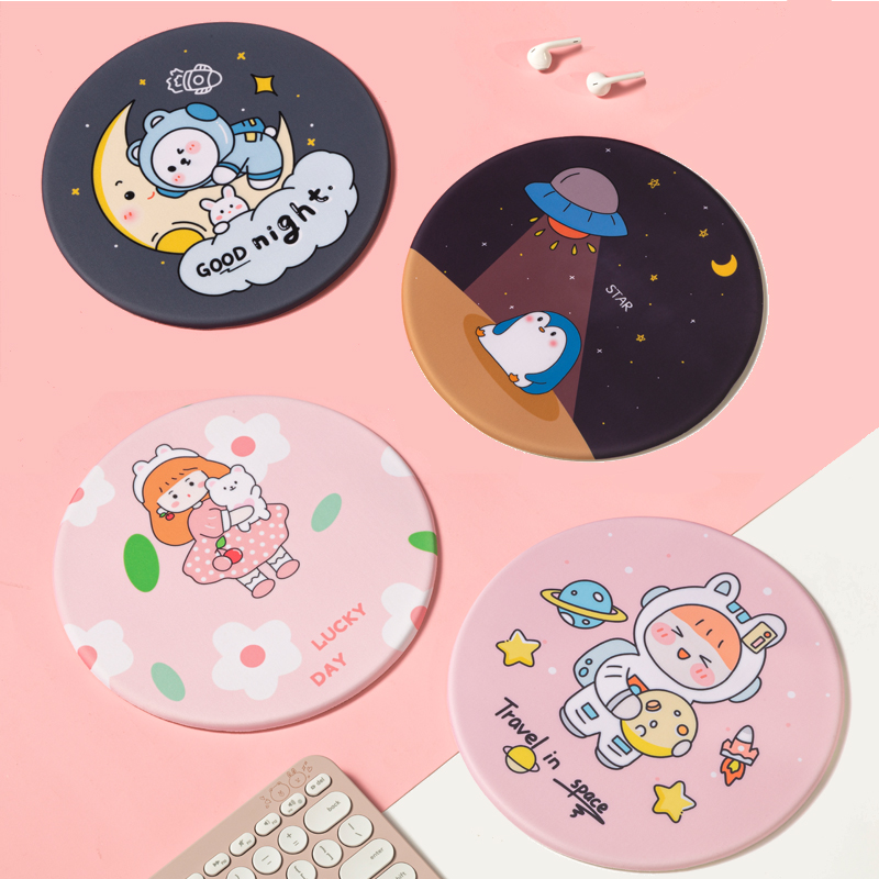 Copton original design small cartoon mouse pad thickened cute girl game anime two-dimensional laptop office student desk pad creative male round ins style fresh and simple