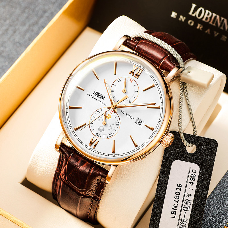 New brand Robiny men's watches  meters big watch disk mechanical watch world nameplate ultra slim watch