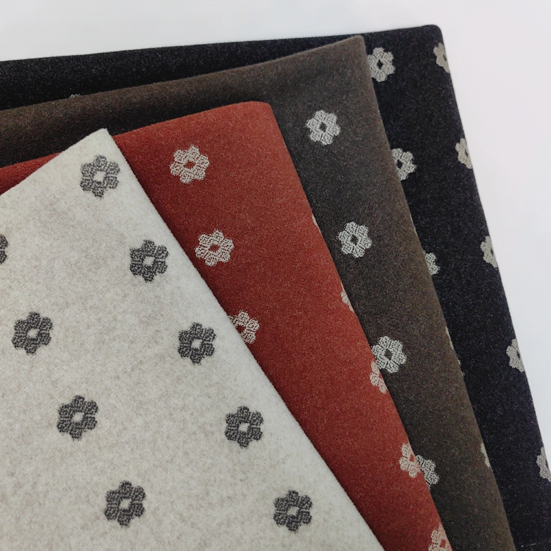 Star Flower Velvet Rhythm Autumn and Winter Slightly Stretchy Wool Fabric with Floral Print for Jackets, Dresses, Pants, Designer Fabric Star Flower Velvet Rhythm Autumn and Winter Slightly Stretchy Wool Fabric with Floral Print for Jackets, Dresses, Pants, Designer Fabric