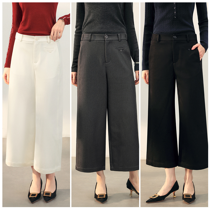 Ryokuchi Ld·Oj Urban Tailoring |   High-Waisted Straight-Leg Suit Pants with a Structured Feel, Worry-Free Slimming Casual Pants