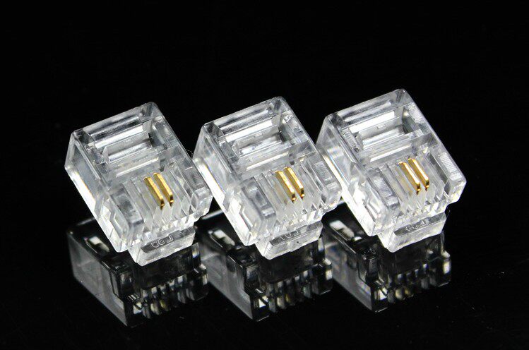 Premium telephone line crystal head RJ11 Phone crystal head 6P2C 2 core crystal head Phone crystal head