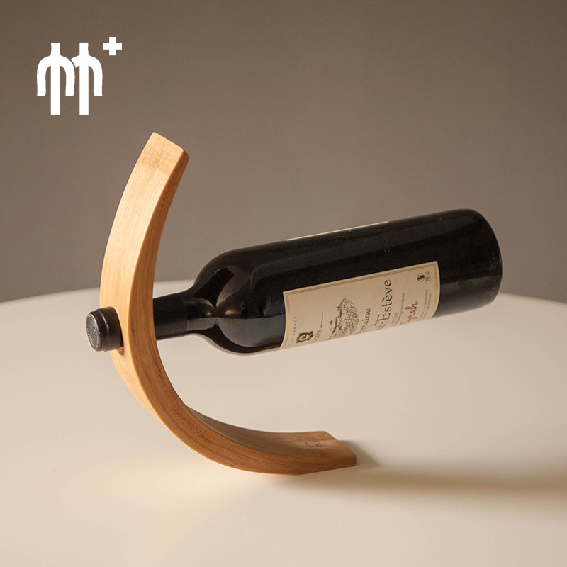 Bamboo simple wine rack decoration creative home simple modern personality gift wine rack wine bottle rack