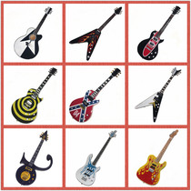 Electric guitar model ornaments rock music miniature electric bass mini musical instrument gift decoration music fan collectibles