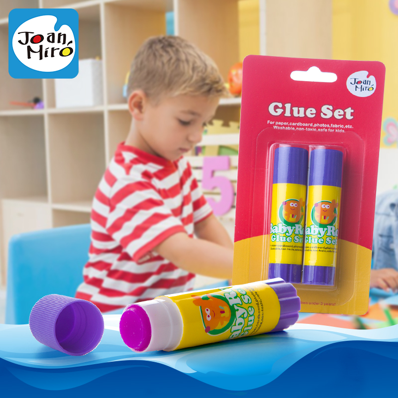 Merle Children's Safety Non-toxic color-changing solid glue 2 only installed manual lesson tool diy to make sticky double-sided glue