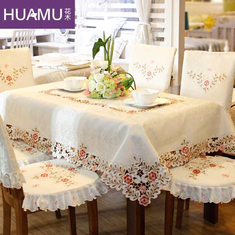 American embroidered table cloth table flag cloth art table cloth table cloth table cloth table cloth chair cushion suit round UEFA type field garden