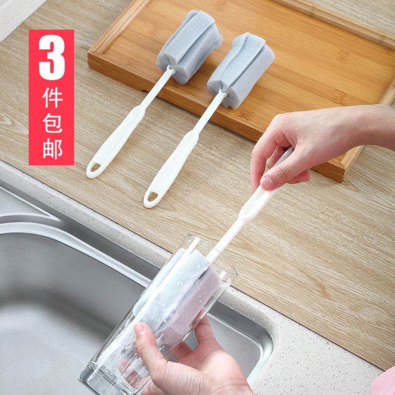 Long Handle Cup Brush Wash Cup Theorizer Home Clean Glass Cups Sponge Brush Cups Brushed To Tea Stains Bottle Brushes