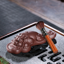 Yixing handmade purple sand tea pet Ruyi Pixiu tea play can raise lucky pen holder ornaments Creative Kung Fu tea accessories