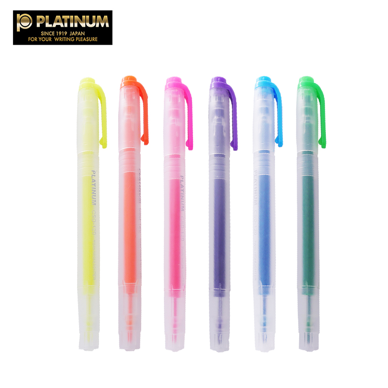 Yihang platinum double-headed marker fluorescent pen thickness word CSD-120