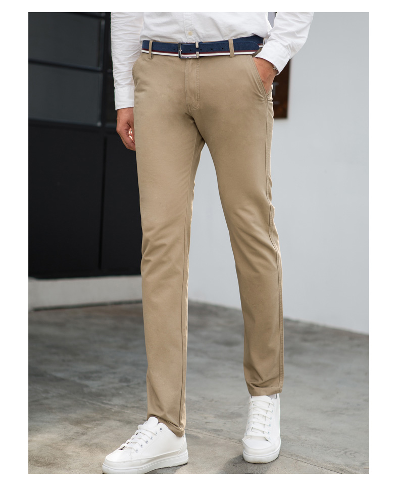Quần nam 2018 mùa thu mới kaki quần âu cotton mỏng phần thoáng khí kinh doanh quần tây nam quần tây shop quần áo nam