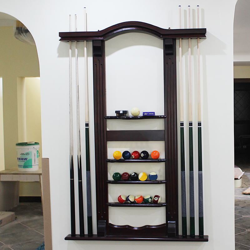 Ball Rod rack Ball Lever Rack Floor Type Glass Solid Wood Wall-mounted ball room Rack Bracket table Ball Supplies