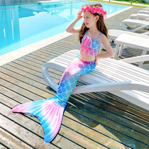 Girl new mermaid hime swimsuit mermaid tail swimsuit girls swimsuit pants set childrens hot spring swimsuit